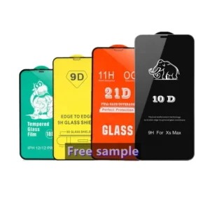 2.5D mobile screen protector 9D 21D 10D 18D 9H S22 tempered glass for IOS & Android