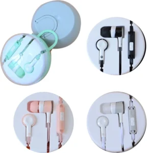 Round Case Pack Earplug Earbud Earphone