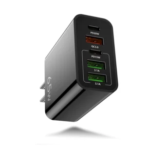 Multi Ports 120W QC3.0 + USB-C PD Travel Charger Multifunction Wall Charger